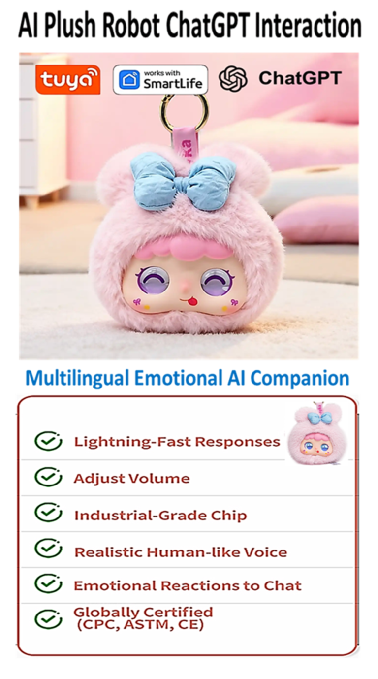 AI Plush Robot ChatGPT Interaction - Rabbit