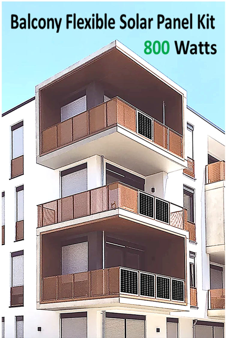 Balcony Flexible Solar Panel Kit - 800 Watts