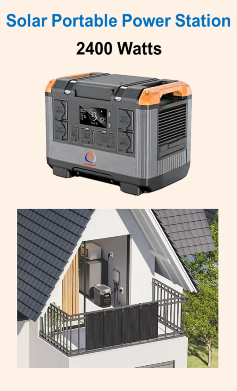 Solar Portable Power Station - 2400 Watts
