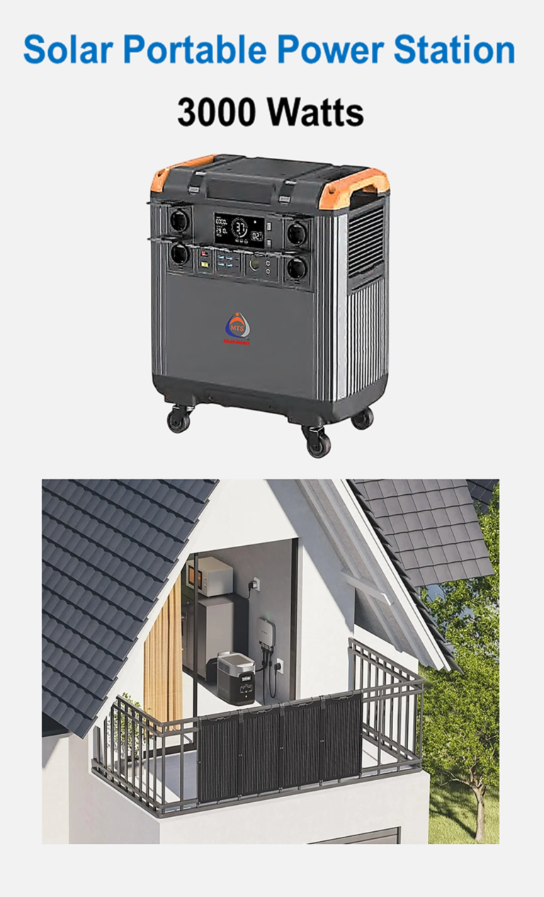 Solar Portable Power Station – 3000 Watts