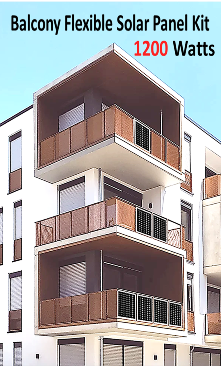 Balcony Flexible Solar Panel Kit - 1200 Watts